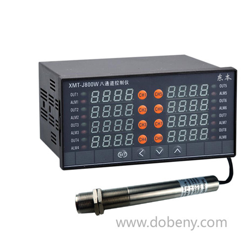 XMT-J800 Eight-Channel intelligent Temperature Controller&control temperature PID-Infrared temperature sensor